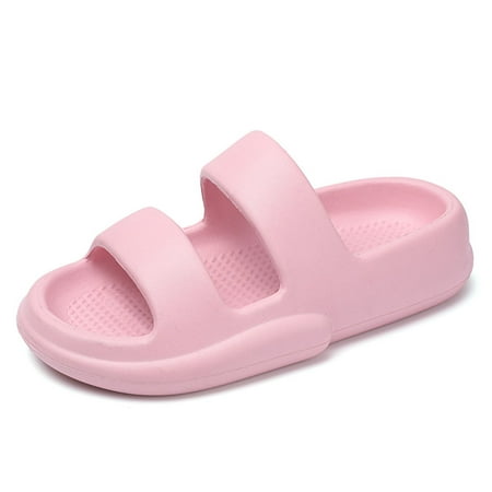 

Lopsie Womens Sandals Strap Waterproof PU Flat Slides