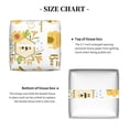 thumbnail image 4 of Uemuo Farm Bee Cute Honey Tissue Box Cover Holder, Square with Bottom Belt - PVC Leather Decorative Organizer for Tabletop, Bathroom, Car, Office, 4 of 8