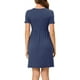 thumbnail image 3 of INSPIRE CHIC Vestido de Noche para Mujeres Pijamas Camisón de Cuello en V Profundo Bata de Noche S Azul Marino, 3 of 5