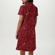 thumbnail image 5 of Vestido Corto de Manga Larga para Mujeres Brillante Impresión Cuello en V Suelto Cómodo, Vestido de Moda de Malla para Fiesta Y Ocasional, 5 of 7