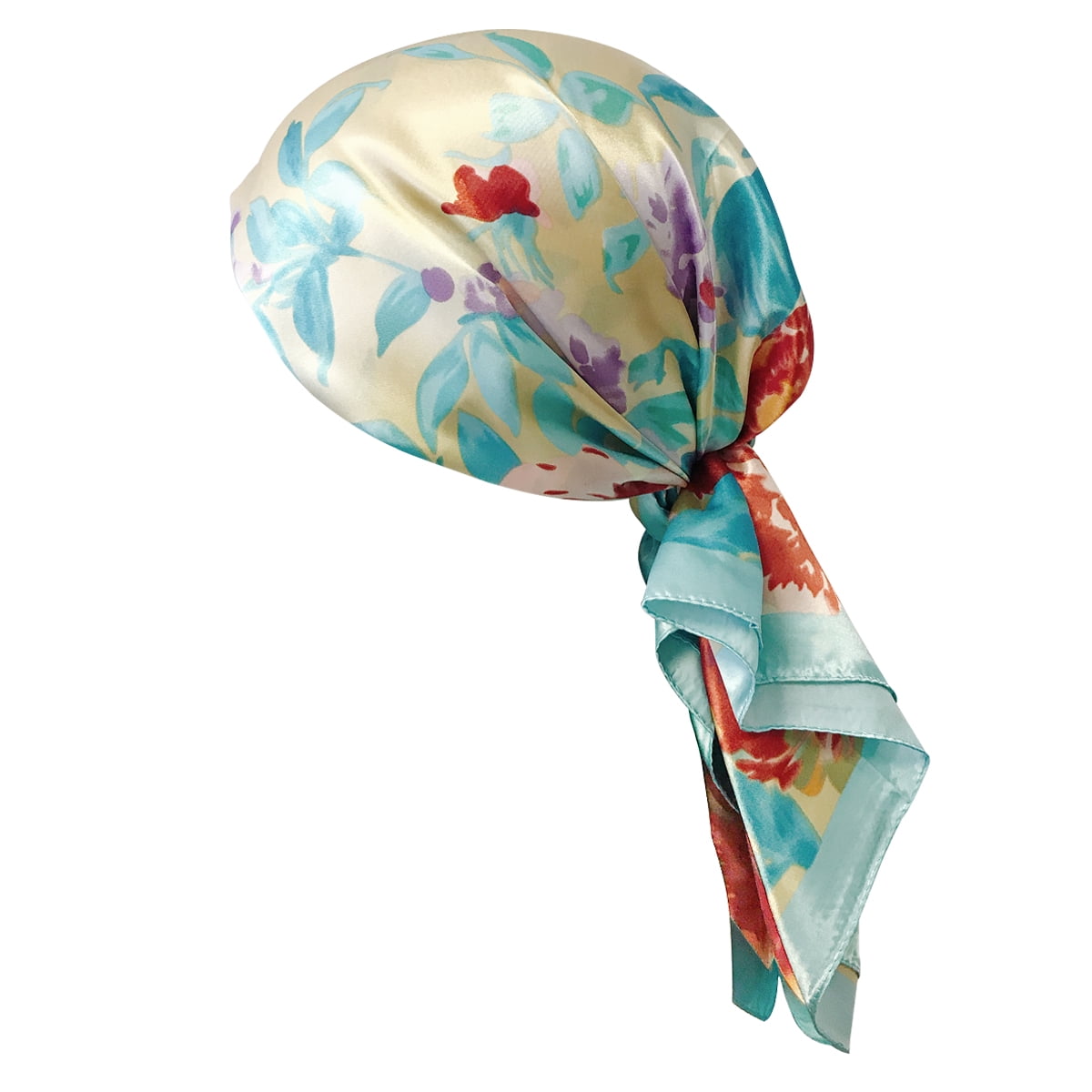 Pastel Floral Square Head Scarf – Scarf Bar