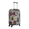 thumbnail image 3 of Xecao Bright Insects print Elastic Luggage Cover, with double-sided print , is perfect for travel, business, and daily use, 3 of 9