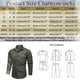 thumbnail image 5 of Camisas Para Hombre Manga Larga Camisa de exterior militar lavada de manga larga con doble bolsillo de algodón de Color sólido para otoño e invierno para hombre (Beige, XXL), 5 of 5