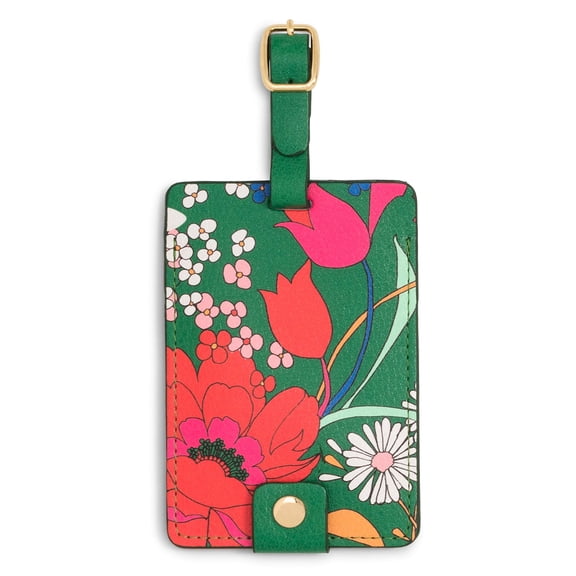 Ban.do Getaway Suitcase Tag for Travel, Durable Vegan Leather Luggage Identifier