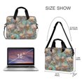 thumbnail image 3 of FORMRS 16" Laptop Bag Carrying Sleeve Case with Handle Travel Shoulder Briefcase, Colorful Water Lilies Pattern, 3 of 8