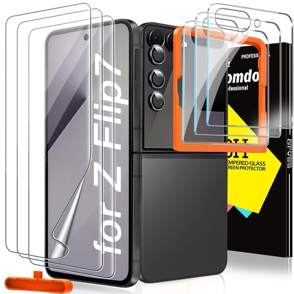 Protector de pantalla Milomdoi 9 en 1 para Samsung Galaxy Z Flip 7
