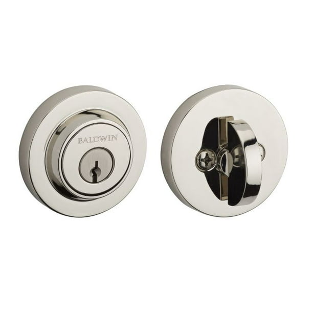 Baldwin Reserve Sccrd141 Single Cylinder Contemporary Round Deadbolt With 6Al Latch And Dual