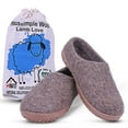 thumbnail image 2 of HaussimpleWool Unisex Wool Outdoor Slippers Color: Natural Brown, Size: 8W, 2 of 8