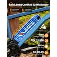thumbnail image 6 of ESKUTE M200-750W Electric Bike for Adults,27.5” 21-Speed Mountain E-Bike with 750W Peak Brushless Motor, 19 MPH, 48V 10.4Ah, Step-Over Frame, NFC Unlock, Blue with Fender & Rack, UL2849, 6 of 7