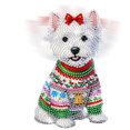 thumbnail image 4 of Kits Arte Diamantes Escritorio Navidad Acrílico Sacudiendo La Cabeza Yorkshire Terrier, 4 of 9