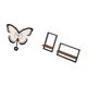 thumbnail image 5 of Reloj De Pared Acrílico Con Forma De Mariposa Y Estantes Flotantes De Madera Rústicos Modernos Para Oficina, Comedor, Habitación Infantil, Cocina De Estilo Rústico, Almacenamiento Y, 5 of 8