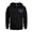 Multicolor, variant on Men's Flag Print Zip Up Hoodie with Arm Pocket, Casual Cardigan Style Sweatshirt, Large Size Fleece Jacket for Memorial Day, Christmas, Outdoor and Lounge,Black,L