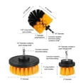 thumbnail image 3 of Vxdvou Drill Brush Kit for Cleaning and Decontamination of Wheels, Tub, Grout, Bathroom, Floor, Tile, Shower, Toilet - Nylon Bristles, 3 Brushes, Quick Change Shaft, Heavy Duty Cleaning Tool, 3 of 7