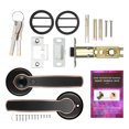 thumbnail image 3 of MABOTO Biometric Fingerprint Handle Lock Unlocked by Fingerprint/ Mechanical Key Left or Right Open 60/ 70mm Single Smart Fingerprint Door Lock for AirBnB Home Office Hotel Apartment (Black), 3 of 7