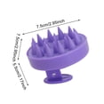 thumbnail image 3 of CSSJKYJ Scalp Massager Brush for Hair Growth – Silicone Scalp Scrubber & Scalp Exfoliator – Manual Scalp Massager Brush for Wet or Dry Use – Hair Massager Scalp Shampoo Brush Tool (Purple), 3 of 9