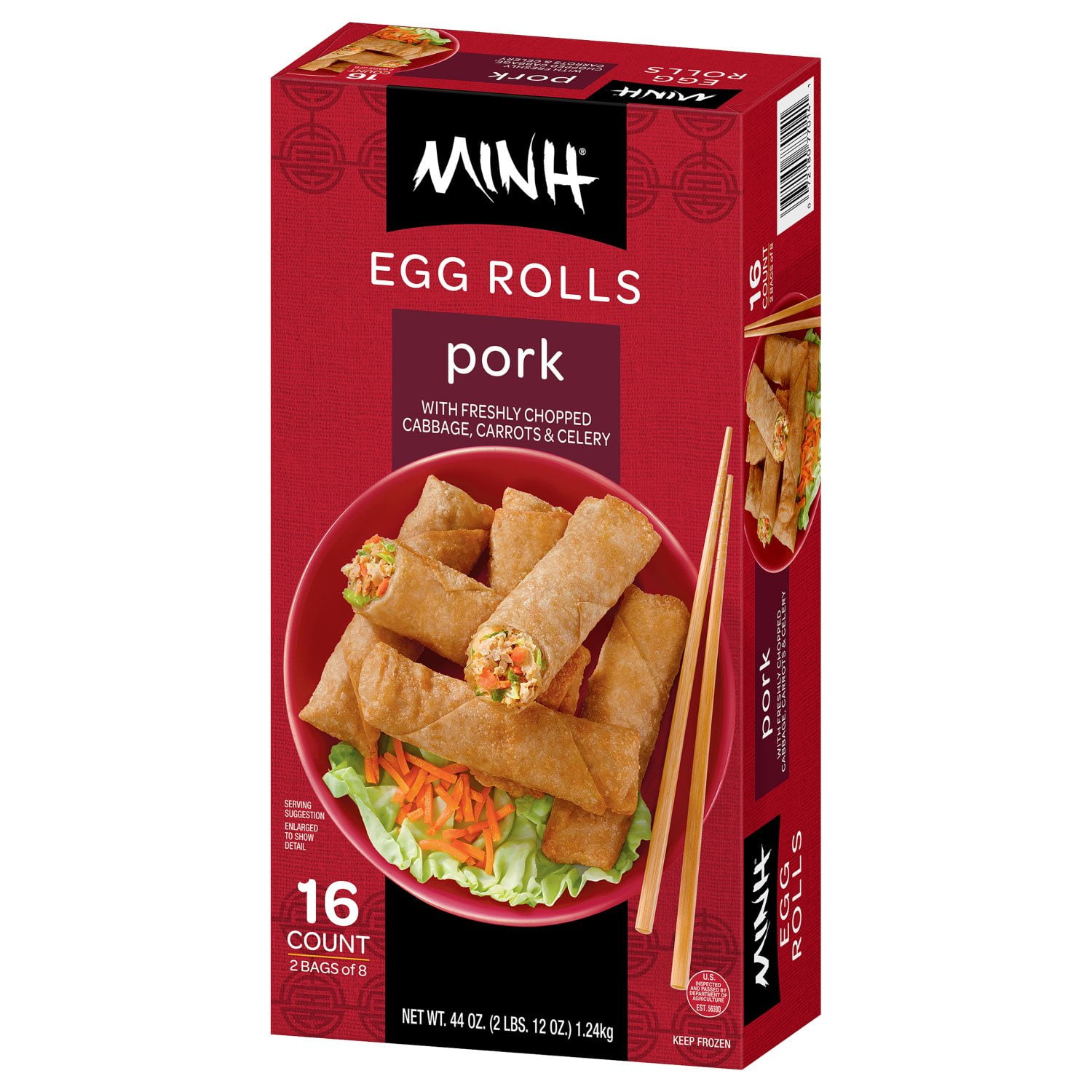 The M&S Band – Egg Roll / kebdarge Pagoda Frozen Crunchy Mini Pork Egg Rolls, 7.36 oz - Metro