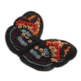 thumbnail image 4 of Rongfmy Brodé Papillon Sequin Perles Patches Appliques Bricolage Craft Orange + Rouge, 4 of 7