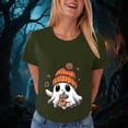 thumbnail image 5 of Duqingm Halloween Shirts for Women Fall Tee Shirt Funny Graphic Tshirt Clothes,L, 5 of 7