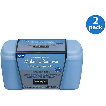Neutrogena Vanity Make-Up Remover Cleansing Towelettes 25 ct (Pack of 2)