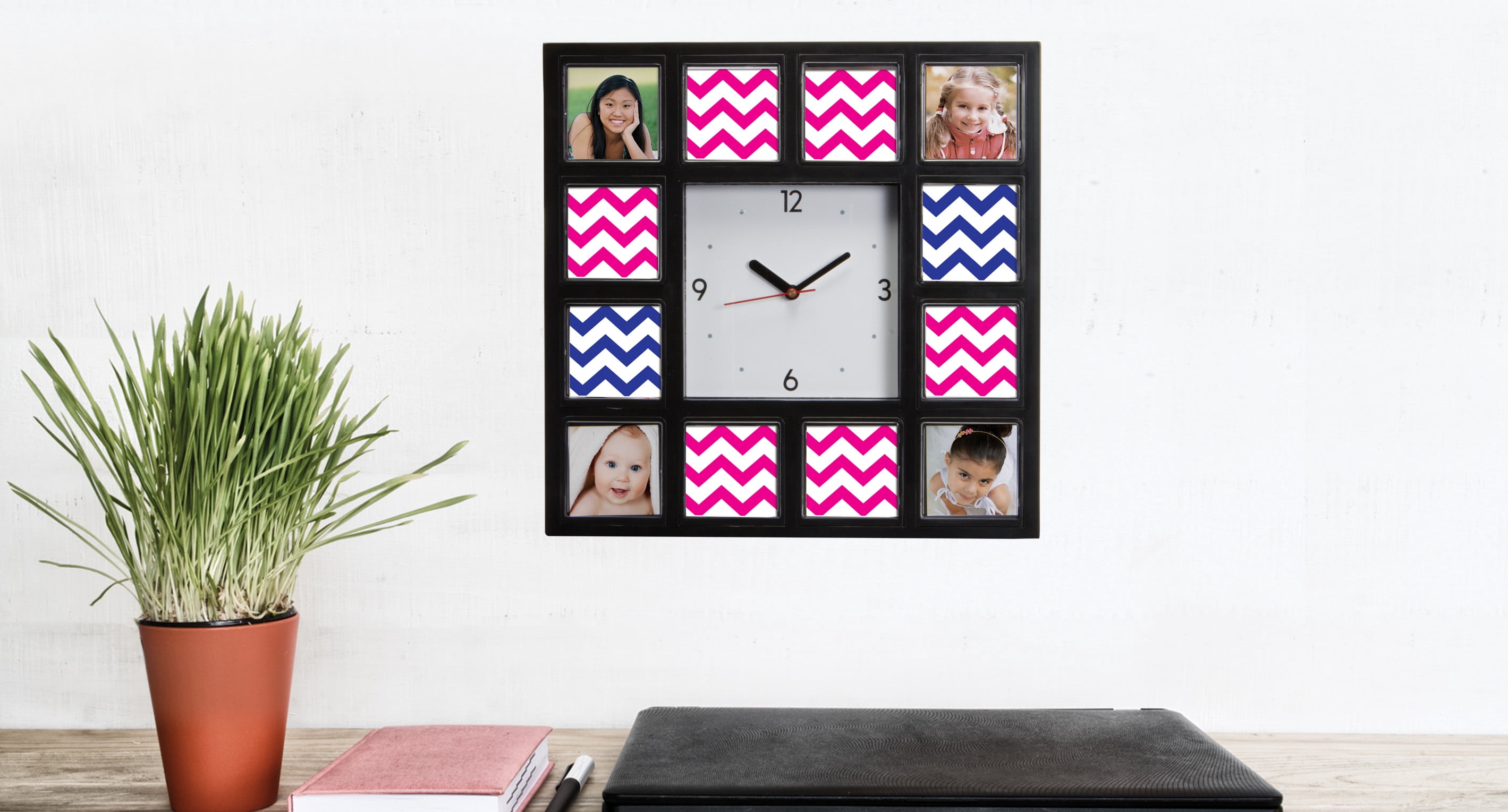 Neil Enterprises Inc. Make Your Own Multi-Photo Wall Clock