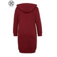 thumbnail image 3 of Luxtrada Women's Casual Zip up Hoodies Long Tunic Sweatshirts Jackets Fashion Plus Size Hoodie with Pockets, 3 of 8