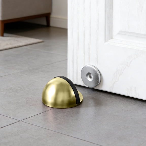 fsxdhpcsgfc Hidden Purpose Door Stopper With Stainless Steel And Rubber No Drill Self Floor Mount For Door Bottom Floor Door Stop Door Stoppers for Bottom of Door Air Wall Mount Garage Door Opener