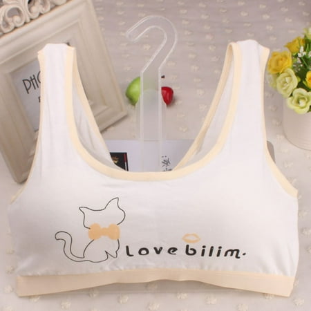 

ZMHEGW New Lovely Girls Printing Underwear Bra Vest Children Underclothes Sport Undies