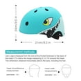 thumbnail image 3 of Wdmiya Kids Helmet, Toddler Bike Helmet, Multi-Sport Adjustable Skateboard Helmet for Kids Boys Girls gifts Helmet for Age 2+, Cycling Helmet with Knee Pads Elbow Pads Wrist Guards, Blue Shark, S, 3 of 8