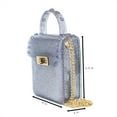 thumbnail image 5 of Olivia and Kate Women’s Small Blue Glitter Jelly Purse Crossbody Everyday Shoulder Bag, 5 of 5