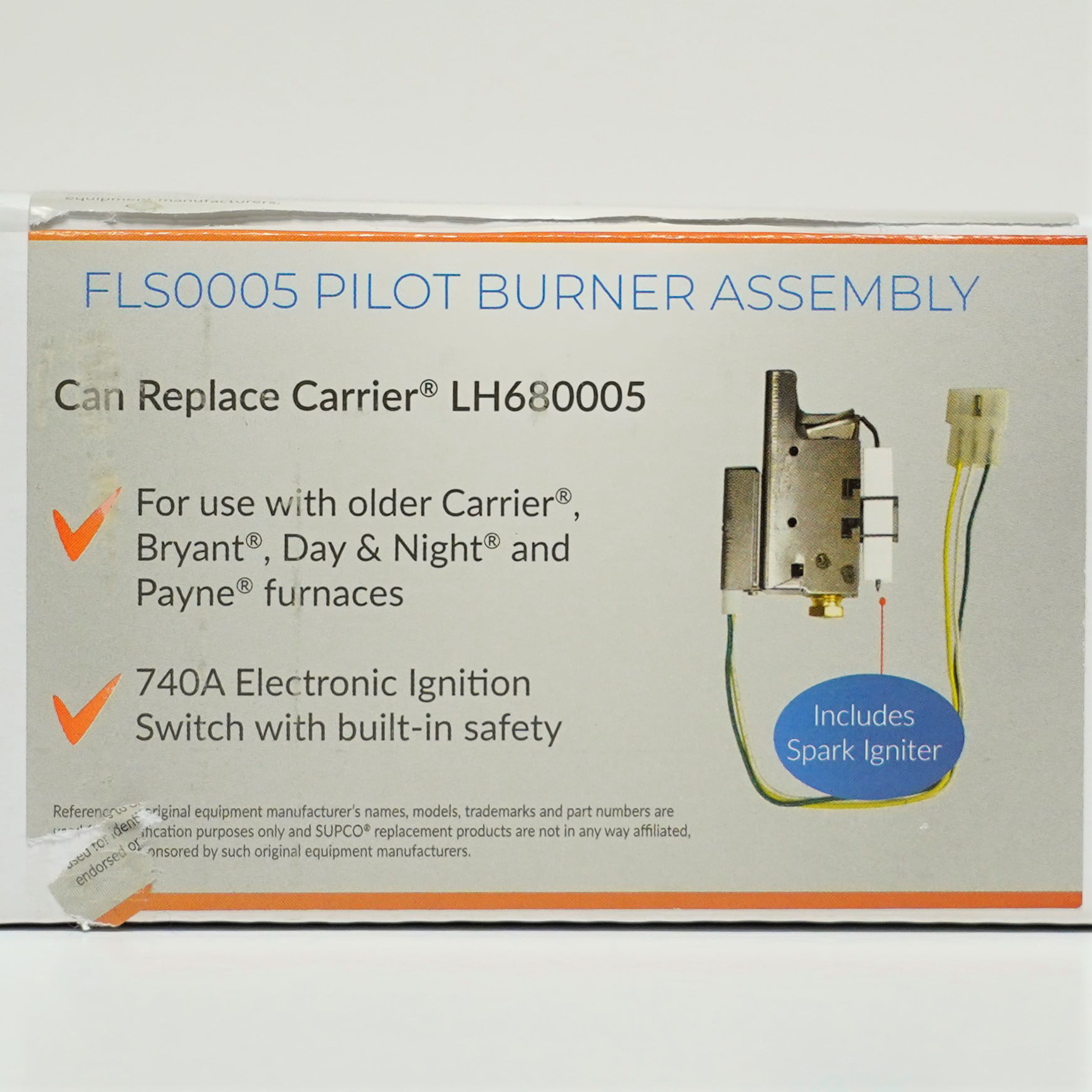 Carrier Pilot Burner 3 Wire IGNITOR LH680005 740a for sale online 