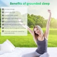 thumbnail image 3 of Merisky Grounding Sheets, Grounded Half Flat Bed Sheets 24"x110" Fit All Bed Sizes, Conductive Sheets with Cord & Clips, 5% Silver Fiber Earth Connected Sheet for Sleep (Gray, 1 Pack), 3 of 6
