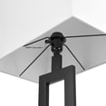 thumbnail image 6 of Globe Electric D'Alessio 58" Matte Black Floor Lamp with White Linen Shade, 67046, 6 of 7