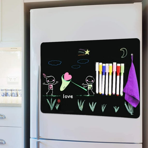 Tableau magnétique pour réfrigérateur, tableau noir pour le Menu