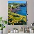 thumbnail image 4 of Coastal Cottage with Daffodils Canvas Print, Landscape Decor for Living Room, Bedroom, Office, Entryway, 4 of 8