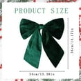 thumbnail image 3 of Bessbest Velvet Bows Christmas Ornaments Pre-Tied Hunter Green Velvet Ribbon for Christmas Tree, Gift Wrapping, Holiday Decor, 13 Inch, 3 of 4