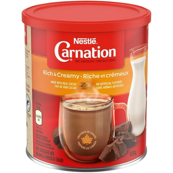 Chocolat chaud NESTLÉ CARNATION Riche et crémeux, contenant 450 g 450g