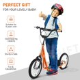 thumbnail image 7 of Youth Scooter Orange Adjustable Handlebar Dual Brakes Kick Scooter for Kids 5 Years and Up, 7 of 7