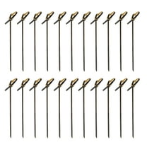 Mobutofu 200Pcs Bamboo Knot Picks For Fruit And Cocktail Garnish 10.5Cm Long For Dinner