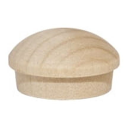 20 Pcs 3/4" Maple Buttons Mushroom button plugs are perfect for adding a more decorative look when covering a screw hole.