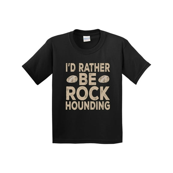 Inktastic Rather Be Rock Hounding Geology Youth T-Shirt