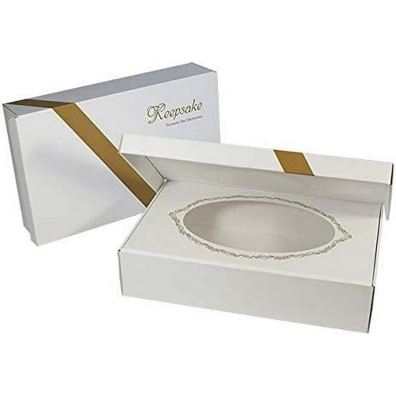 Foster-Stephens Wedding Dress Preservation Kit | Acid-Free and Archival Storage | Family Heirloom and Wedding Gown Keepsake Preservation Box | Large