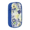 thumbnail image 1 of XMXY Abstract Flower Pattern Pencil Case Cute Aesthetic, Portable Pencil Bags with Compartments Zipper Blue, 1 of 7
