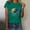 Green, variant on Tittly T Shirts for Women Graphic Tees Women's Loose Printed Short Sleeved Shirt Summer Casual Cotton Short Sleeved Shirt Tshirts Shirts Spring Tops for Women Blue L