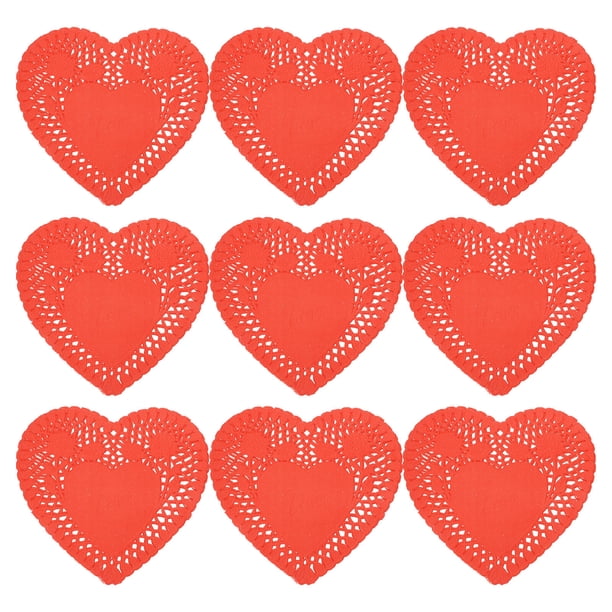 KAKOWELY 100 hojas de mini tapetes de papel con forma de corazón para decoración de bodas y fiestas.
