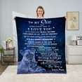 thumbnail image 2 of Son Blanket Gift from Mom, Son Lion Blanket , Blankets for Son from Mom, Son Throw Blanket from Mom, Son Birthday Gifts, for Son, to My Son, I Love You Son Gifts from Mom, 2 of 9