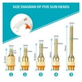 thumbnail image 3 of Hot Melt Glue Gun Smart Adjustable Temperature Copper Nozzle Heater Muzzle Diameter 11mm Craft Repair Tool, 3 of 7