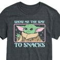 thumbnail image 3 of Star Wars - The Mandalorian Grogu The Way To Snacks - Men's Short Sleeve Graphic T-Shirt, 3 of 5