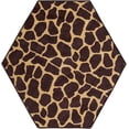 thumbnail image 1 of Animal Collection Custom Size Animal Print Area Rug for Living Room, Dining Room, Kitchen, Bedroom, Kids, Giraffe Tall Order - 5' Hexagon, 1 of 1