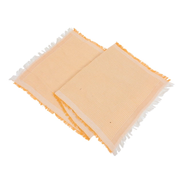 CHICHUMID Beach Outdoor Picnic Mat Yellow Rectangular Elegant Design for Families 1Set