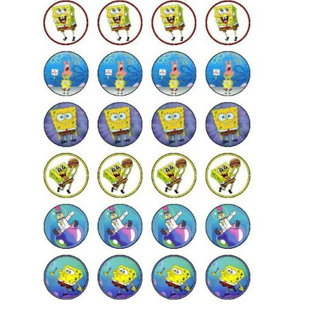 24 Spongebob Edible Frosting Images Cupcake Toppers ABPID05148